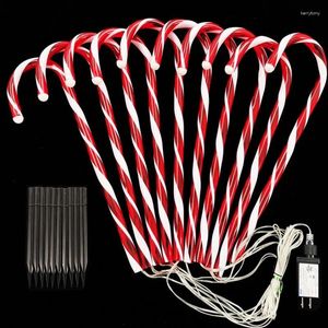 Strings Outdoor Christmas Candy Cane Light Waterproof Day LED Home Garden Passage Courtyard Lawn Decorations