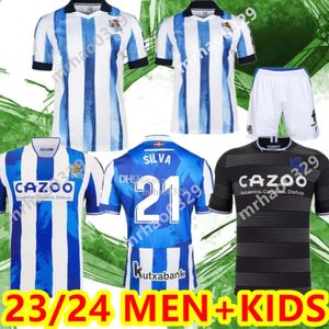 Qqq8 22 23 24 Real Sociedad Camisas de futebol Oyarzabal X Prieto Portu David Sia Camisa de futebol Take 2023 Carlos Fernandez Camiseta De Futbol