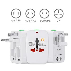 Power Plug -adapter Travelväggladdare för överspänningsskydd International US UK EU AU AC Drop Delivery Electronics Batterier DHCTF