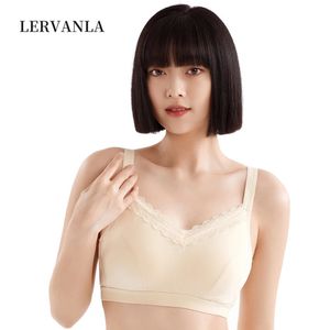 Bras LERVANLA 6052 Silicone Breast Forms Fake Breasts Mastectomy Bra with Pockets for Artificial Prosthesis Woman Without Steel Ring 231102