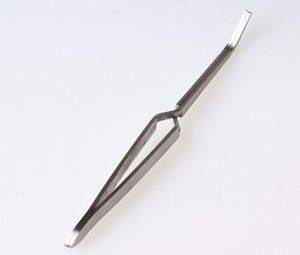 Verktyg Hands krökta pincett rostfritt stål strassplockare 1 datorer väska nagelkonst strass Nipper Clipper Picking F Nipper Tools5996512