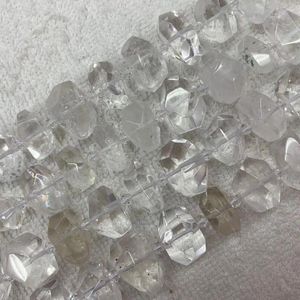 Loose Gemstones 16-18mm Oval Faceted White Rock Quartz Crystal Beads Natural Stone DIY Spacer For Jewelry Making Strand 15"