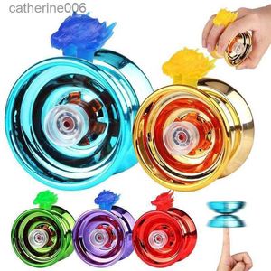 Yoyo Magic YoYo Professional Aluminum Alloy Boy Classic Toy High Speed Bearing Special Prop Metal Girl Children Kid Yo-yo Adult GiftL231102