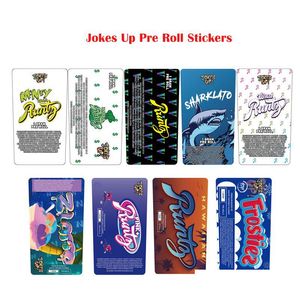 Großhandel Pre-Roll-Aufkleber Cali Packing Prerolled Cones Strain Labels Jokes Up Runtz 1G Preroll-Verpackungsaufkleber Benutzerdefiniertes Logo Drop De Dhc7K