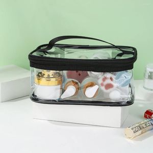 Cosmetic Bags 1 Pc Waterproof Clear Travel Makeup Toilet Wash Bag Pouch Pvc Zipper Organizer For Women