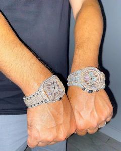 orologio di lusso con diamanti moissanite orologio ghiacciato orologio da uomo di design per uomo orologi con movimento automatico montre di alta qualità Orologio. Montre de luxe l15