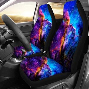 Coperture per sedili per auto da 1/2 pezzi di stampa a cielo stellato Copertura a copertura completa di stile universale resistente allo sporco