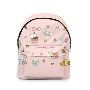 Backpack harajuku divertente Sumikkoguurashi Student BookBag Notebook Backpack 3D Stampa 3D Oxford Waterproof Boys/Girls Travel