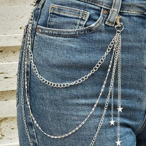 ペンダントネックレスAlyxuy Fashion Classic Alloy Multilayer Long Tassel Star Waist Chain Belt Body BodyまたはBag Jewelryアクセサリー