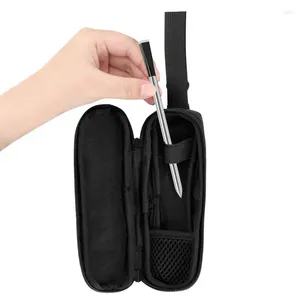 Storage Bags Small Carry Case Adjustable Portable Temperature Monitor Bag Home Kitchen Cooking Checker Tool Accessories