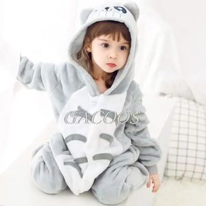 Pajamas Kigurumi Cartoon Onesies Pajamas Boys Girls Totoro Hoody Costume Pyjamas Kids Christmas Party Clothes Pijamas Children Sleepwear 231101