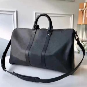 10A Duffle Bags Designer Bag Clássico 45cm 50cm 55cm Bagagem de Viagem para Homens Couro Real Top Quality Mulheres Crossbody Totes Bolsas de Ombro Mens Mulheres Bolsas