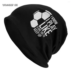 BERETS FOTBALL SPORTS CAPS Vintage Street Skallies Beanies Hat vuxna män Knit män Kvinna Kvinna Vinter varm elastisk motorhuv