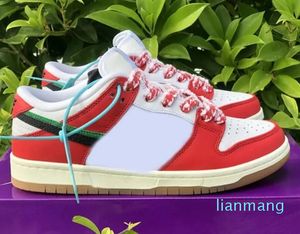 Hottest Frame Skate x Habibi sb Low Shoes Men Women Chile Red White Lucky Green Black