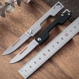 Small Folding Knife Portable Camping Knife Multi function Stainless Steel Pocket Paring Knife EDC Tool MINI Cutter Blades Fruit Knifes