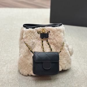 Designer mochila bookbag designers mulheres couro cordeiros lã mochilas balde saco bookbags vencedor senhoras moda all-match clássico back pack