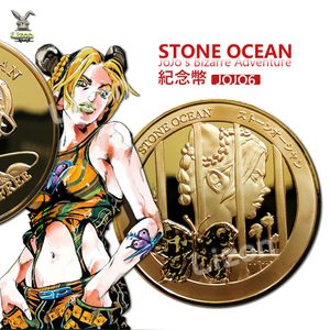 Jolyne Cosplay Anime JOJO Bizarre Adventure Stone Ocean Commemorative Coins Gold Sliver Copper cosplay