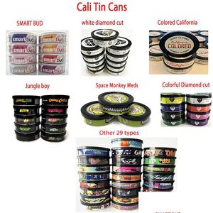 Wholesale 3.5G 100Ml Cali Presstin Cans Empty Tuna Can Bottle Smart Bud Jugnle Boy Dry Herb Flower Candy Gummi Tubes Container 73X2M D Dh4Nx