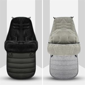 Sacos de dormir infantis à prova de vento almofada de carrinho de inverno grosso sacos de dormir quente bebê sleepsack envelope para nascido footmuff pram 231101