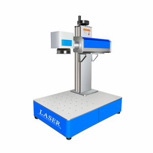 Sökülmüş ly masaüstü mini Galvo tarayıcı hizalanan sistem tüm bir optik fiber lazer lazer işaret plakası işaretleme makinesi fiber lazer gravür gravür uyumlu 20W 30W