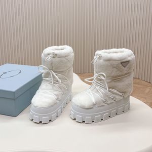 أحذية فضائية جديدة حارة التزلج أحذية الثلج أحذية دافئة أحذية منصة جولة جولة إصبع القدم أحذية الكاحل أحذية النساء المصممون الفاخرون للأزياء الحذاء الحذاء 35-41 مع صندوق