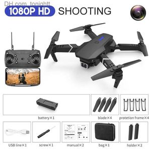 Drönare 50%rabatt på intelligent UAV LS-E525 Drone 4K HD Dual-Lens RemoteControl Mini WiFi 1080p Real-Time Transmission FPV Dual Cameras Foldbar RC Quadcopter Toys Q231102