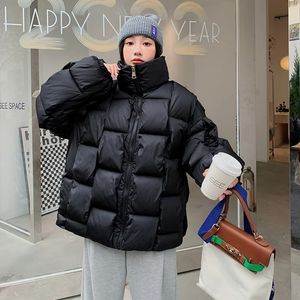 Women's Down Parkas 2023 Snow Wear Coat Women Cotton Jacket Warm Woman Loose Winter Jackets vadderade Puffer Parka Ytterkläder 231101