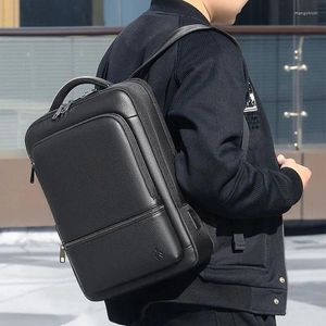 Backpack Leather Men Luxury Business For Travel High-quality Multifunctional PU Laptop Waterproof Portable Bag