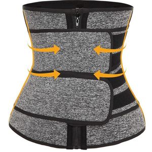 Slimming Belt Body Shaper Waist Trainer Bands Double Straps Cincher Corset Fitness Sweat Belt Girdle Shapewear262O