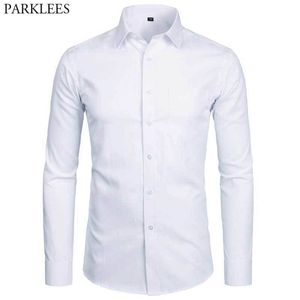 Herren Freizeithemden Herren Top Qualität Hemden Mode Slim Fit Langarmhemd Herren Schwarz Weiß Formelles Hemd mit Knöpfen Chemise Homme 230331
