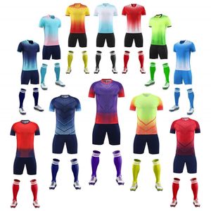 Andra idrottsartiklar Vuxen Fotboll Jersey Men Boy Anpassa Soccer Uniform Kit Sports Cloth Futsal Sportwear Kid Training Tracksuit Child 231123