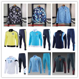 2023 2024 Mężczyzna i dzieciak z piłki nożnej Tracksuit 23 24 Haalandde Bruyne Grealish Foden Football Jackets Suit Suit Sportswear Windbreaker