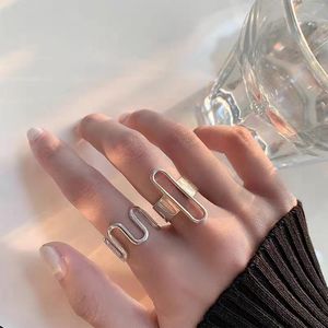 Hip Hop Geometrische Offene Ringe für Frauen Mode INS Einfache Finger Ring Partei Schmuck Großhandel YMR066