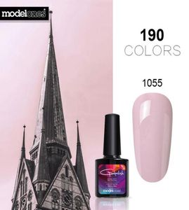 Modelony 10 ml Salon Gwon Gel Lakier Długo trwałe paznokcie UV Poliska Polska niebieska seria kolorów polskie lakiery 8887462