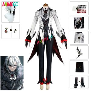 Arlecchino Genshin Impact Costume Wig Anime Game Fatui Cosplay Cloak Hallowween Party Outfits for Women Girls cosplay