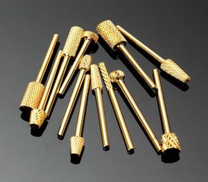 12 pezzi set di punte da trapano per nail art cuticola rimuovere manicure punte elettriche per smerigliatura con custodia 888032053