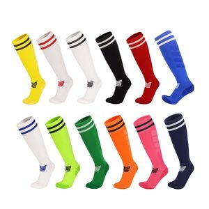 Streifen Lange Strumpf Fußball Socke Atmungsaktive Handtuch Unten Sport Jogging Training Handball Eishockey Fußball Socke Erwachsene Kinder