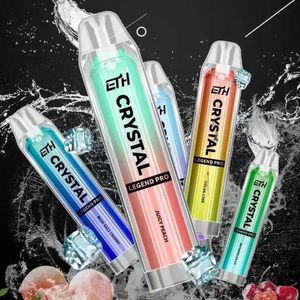 Orijinal Eth Crystal Legend Pro 4000 Pufs E Sigara Eşh Bobin Tek Kullanımlık Vapes Kalem 20 Tatlar 2mg önceden doldurulmuş baklalar 10ml E-Liquid