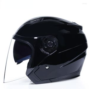 Motorcykelhjälmar hjälm Dual Lens Open Face Capacete Para Motocicleta Cascos Moto Racing Motorcykel Motocross