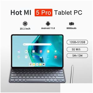 Tablet Pc 2023 10.1 Inch Android 12.0 Hd Global 12Gb Ram 512Gb Rom Dual Sim Card Or Wifi Mi Pad Drop Delivery Computers Networking Dhxul