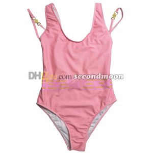 Women Breathable Backless Swimwear One Piece Swimsuit Sexy Sling Bathing Suit U Neck Beach Wear