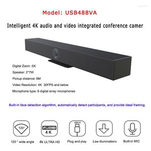 Câmera de quarto com 6 microfones Array Video Conference automaticamente rastreamento de voz USB EPTZ Webcam para reunião de negócios