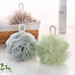 UPS Sponge Bath Ball Wholesale Bathroom Mesh Bath Poufs Scrubbing Back Foaming Body Hotel Market Supplies mix colors