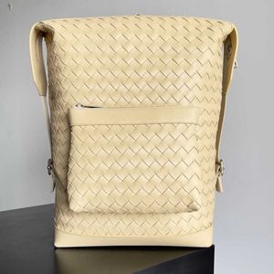 Роскошный BVs, новый модный бренд, мужской рюкзак из натуральной кожи, тканый рюкзак из воловьей кожи, повседневная мужская сумка, персонализированная школьная сумка Fashion X