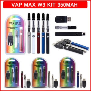 VAP MAX W3 Kit 350mAh Vertex Ön Isıtma Pilleri VV Değişken Voltaj 510 İplik Buharlaştırıcı Vape Kalemi E-Cigaret Seti