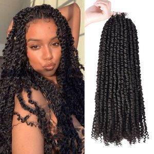 Passion Twist Pre-twisted Hair Wholesale Kinky Long 18 Inch Pre Twisted Passion Twist Crochet Braiding Hair