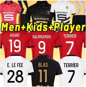 Rennes 23 24 Stade Rennais FC Fußballtrikots TERRIER BOURIGEAUD Doku Guirassy CAMAVINGA Aguerd Niang 2023 2024 Maillots de Foot Männer Kinder Kits Fußballtrikots