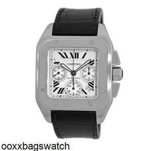 Erkekler Watch Ct Luxury Watches Ct Büyük Paslanmaz Çelik Santos 100 XL Chrono W20090X8 HBPQ