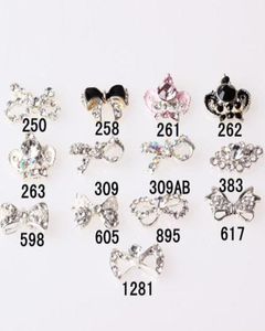 Nail Art Supplies 50pcslot Big Size Nail Tips Dangle Jewelry Art Decoration 3d Nail Bows Decoration Metal5914938