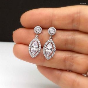 Dangle Earrings CAOSHI Dainty Trendy Drop Female Fashion Wedding Accessories With Brilliant Cubic Zirconia Delicate Design Jewelry Gift